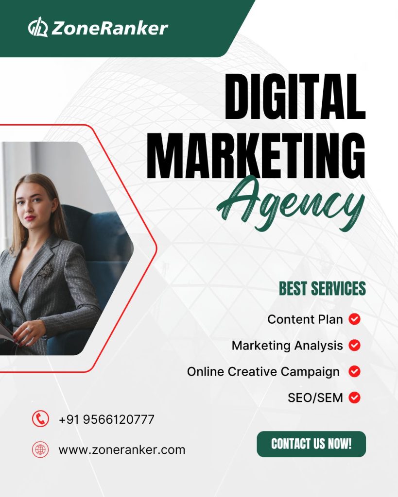 Black and Red Geometric Digital Marketing with Services Instagram Post